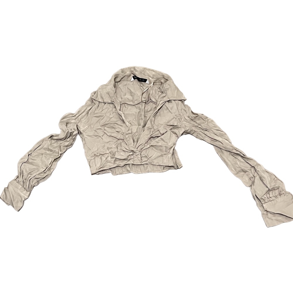 Zara Cream Crop Top (Small) - Picture 1 of 2